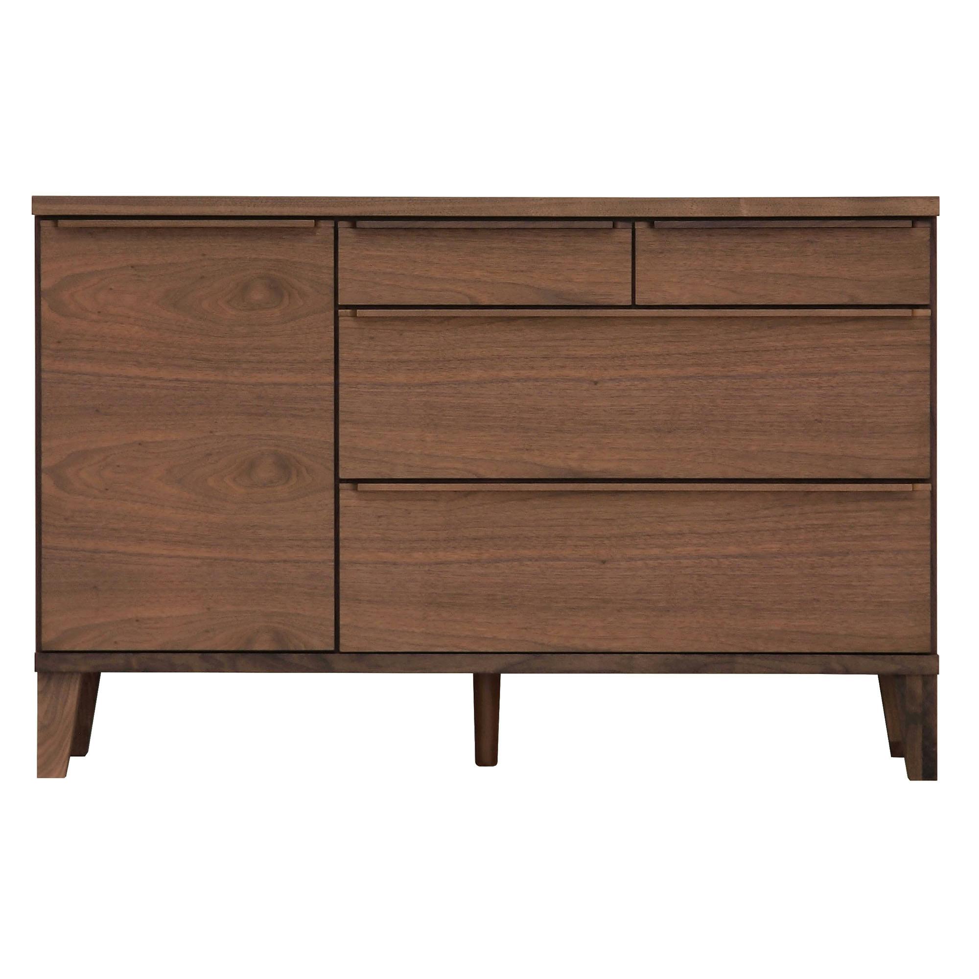 oka サイドボード レオ 幅120cm オーク キャビネット リビング収納 物入れ 446439【別送品】