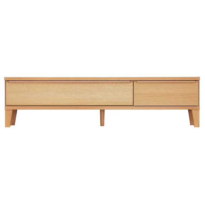 oka テレビボード レオ 幅153cm オーク テレビ台 オーディオデッキ ローボード 446441【別送品】