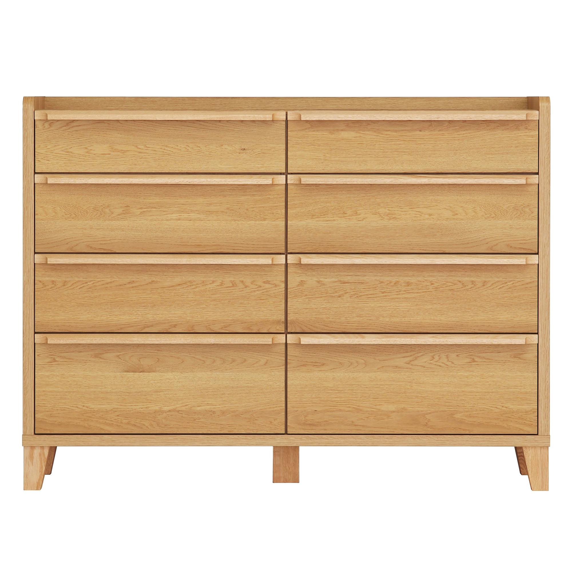 oka スリムチェスト レガシー 幅120cm 4段 オーク タンス 収納家具 リビング収納 446447【別送品】