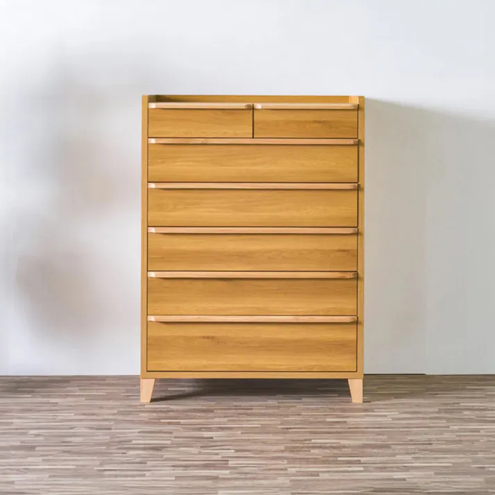 oka ハイチェスト レガシー 幅90cm 6段 オーク タンス 収納家具 リビング収納 446449【別送品】