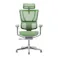 Ergohuman エルゴヒューマン フィット2 FIT2-HAM-DR-GF-GN 新基盤タイプ オットマン無し グレーフレーム グリーン ワークチェア デスクチェア ゲーミングチェア 454411【別送品】