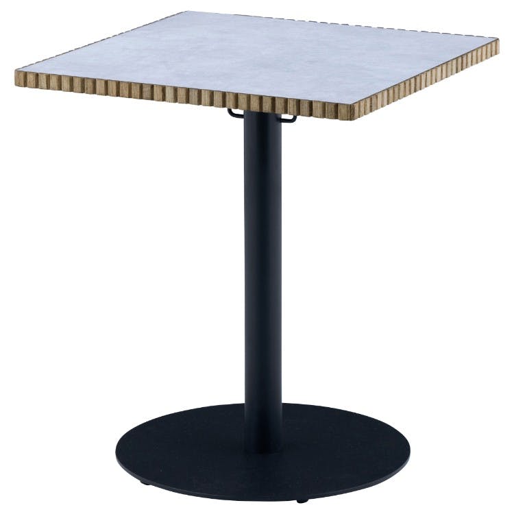 nora. ダイニングテーブル タルティー 幅60×高さ70cm メラミン天板 ホワイト ミニテーブル カフェテーブル 食卓 456437【別送品】