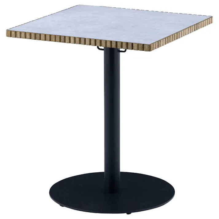 nora. ダイニングテーブル タルティー 幅60×高さ60cm メラミン天板 ホワイト ミニテーブル カフェテーブル 食卓 456439【別送品】