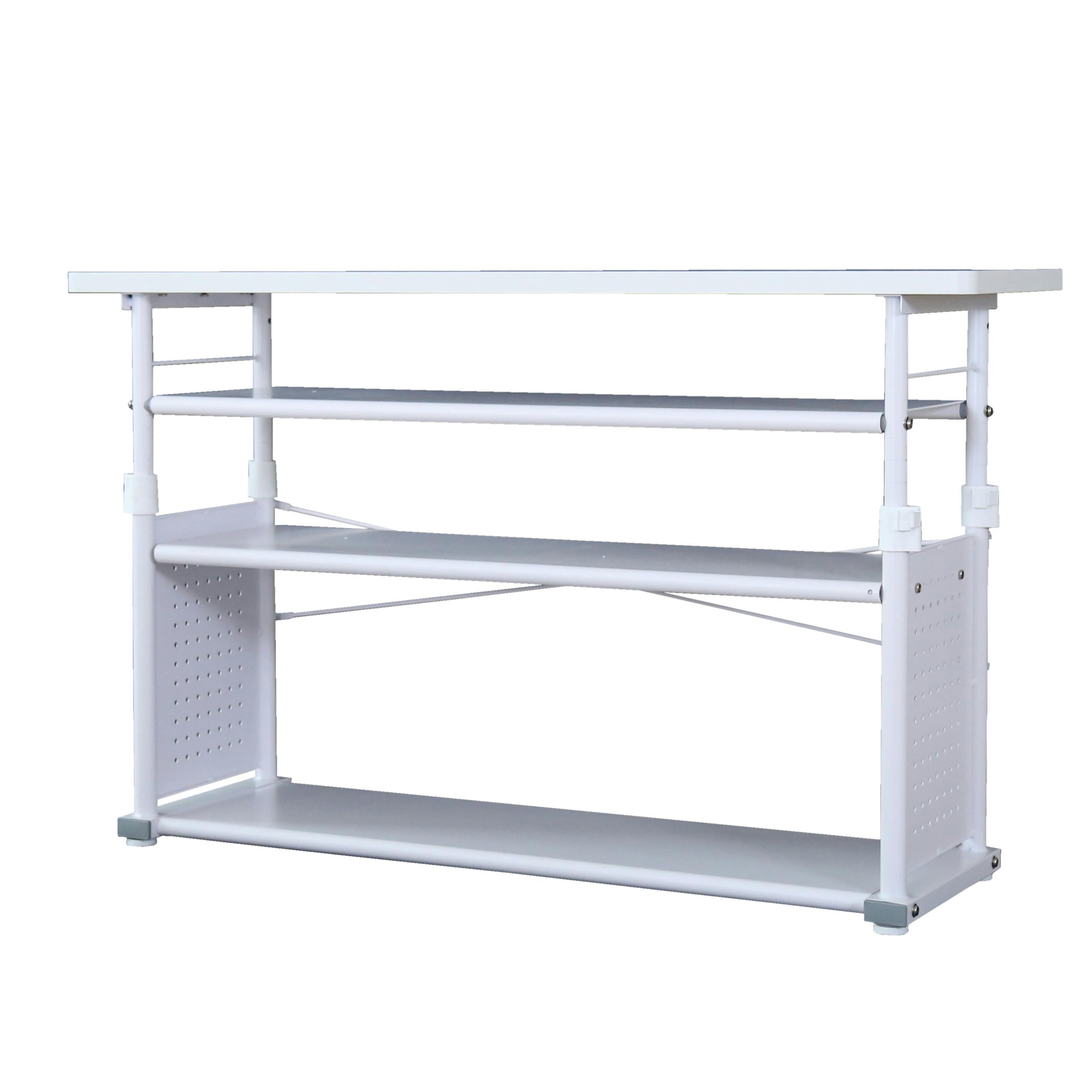 Contieaks 昇降ラック CTG-R120 ホワイト ゲーミングデスク 高さ調節 白 458497【別送品】