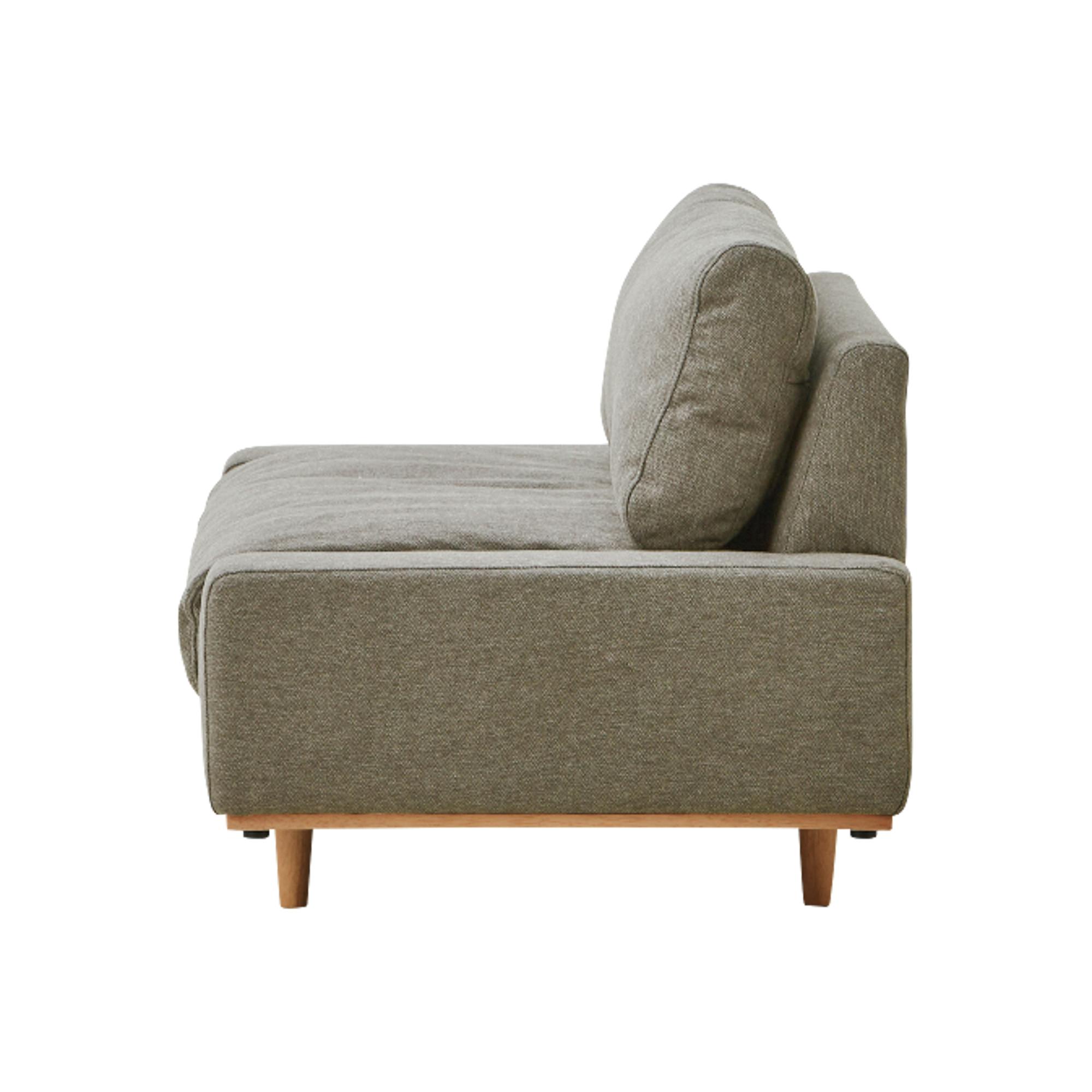 to meet ソファ パッド 1.5人掛け ベージュ 布ソファ 肘無し アームレス 460234【別送品】