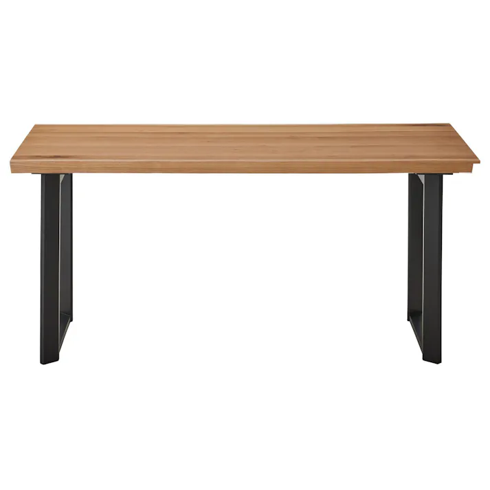 to meet ダイニングテーブル ビルズ 幅160cm オーク天板 ブラック脚 ダイニング 食卓 団らん 460347【別送品】