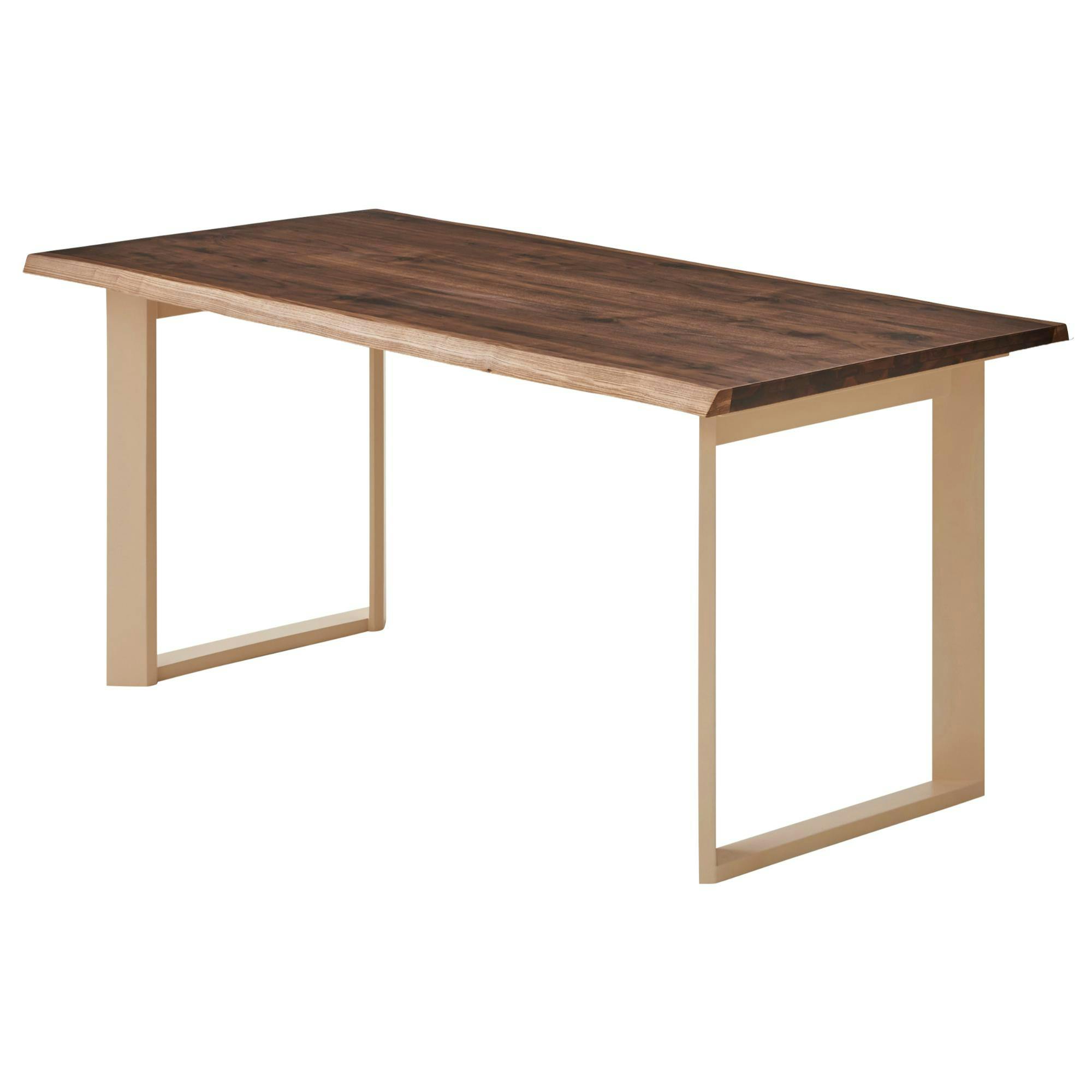 to meet ダイニングテーブル ビルズ 幅160cm ウォールナット天板 ホワイト脚 ダイニング 食卓 団らん 460348【別送品】