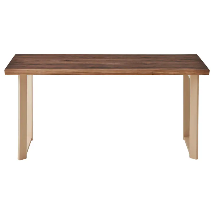 to meet ダイニングテーブル ビルズ 幅160cm ウォールナット天板 ホワイト脚 ダイニング 食卓 団らん 460348【別送品】