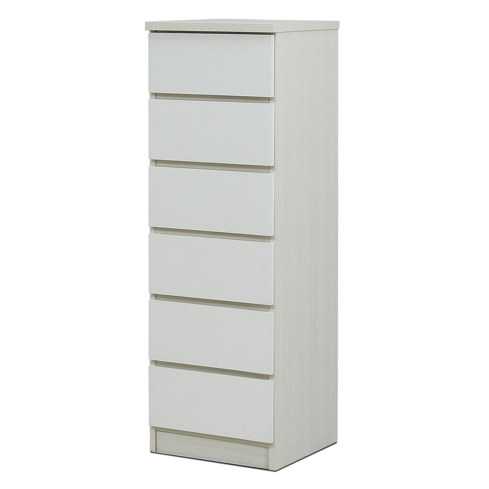 nakakei チェスト ワルツ 幅40cm 6段 ホワイト 洋服タンス シンプル 収納 464258【別送品】