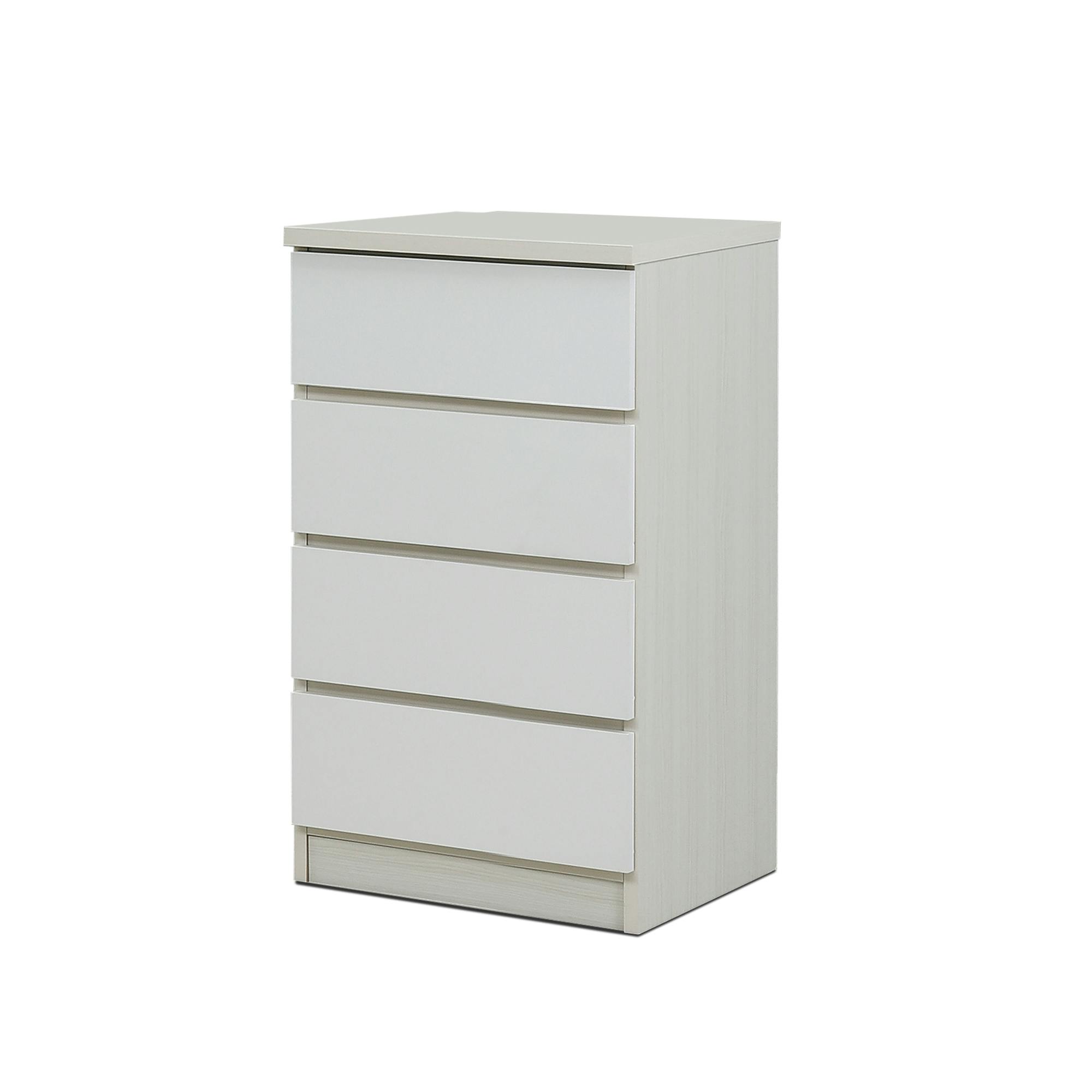 nakakei チェスト ワルツ 幅50cm 4段 ホワイト 洋服タンス シンプル 収納 464262【別送品】