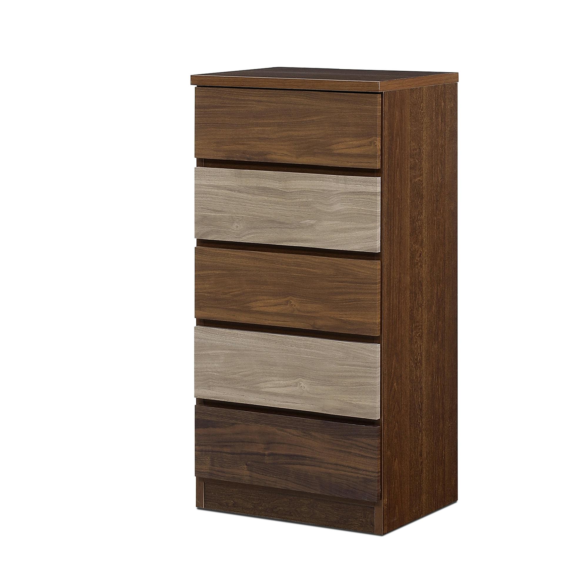 nakakei チェスト ワルツ 幅50cm 5段 ブラウン 洋服タンス シンプル 収納 464263【別送品】