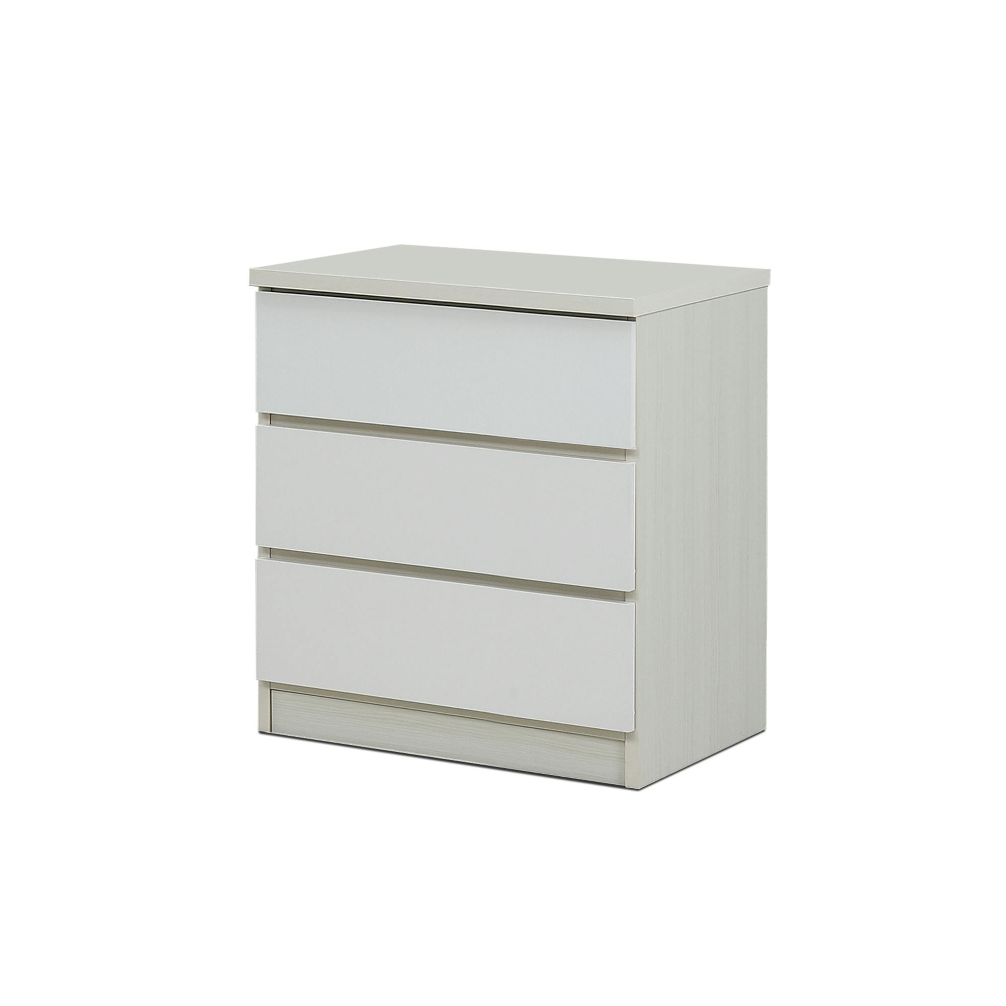 nakakei チェスト ワルツ 幅60cm 3段 ホワイト 洋服タンス シンプル 収納 464268【別送品】