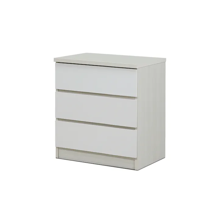 nakakei チェスト ワルツ 幅60cm 3段 ホワイト 洋服タンス シンプル 収納 464268【別送品】