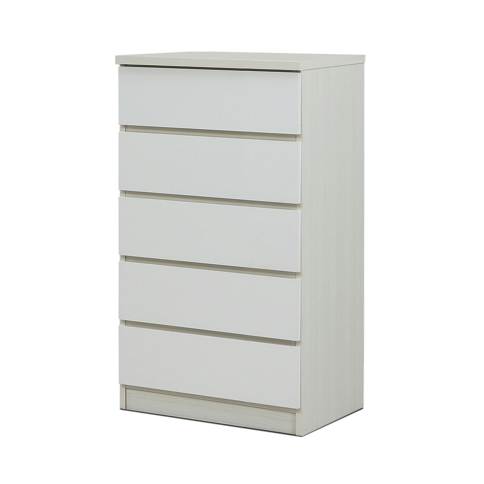 nakakei チェスト ワルツ 幅60cm 5段 ホワイト 洋服タンス シンプル 収納 464272【別送品】