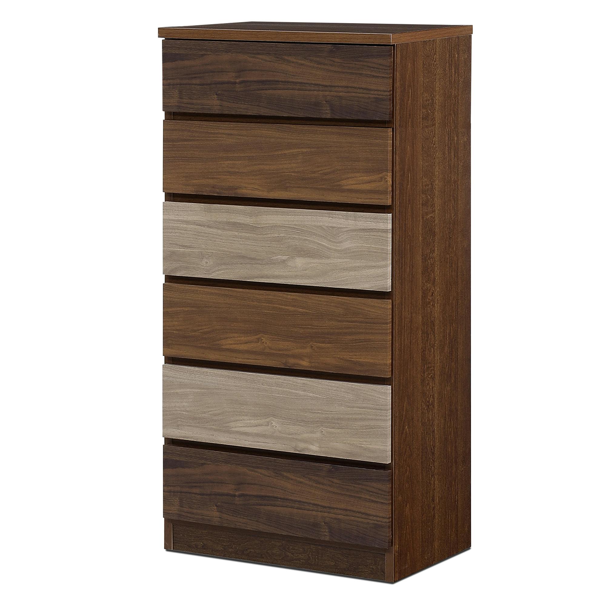 nakakei チェスト ワルツ 幅60cm 6段 ブラウン 洋服タンス シンプル 収納 464273【別送品】