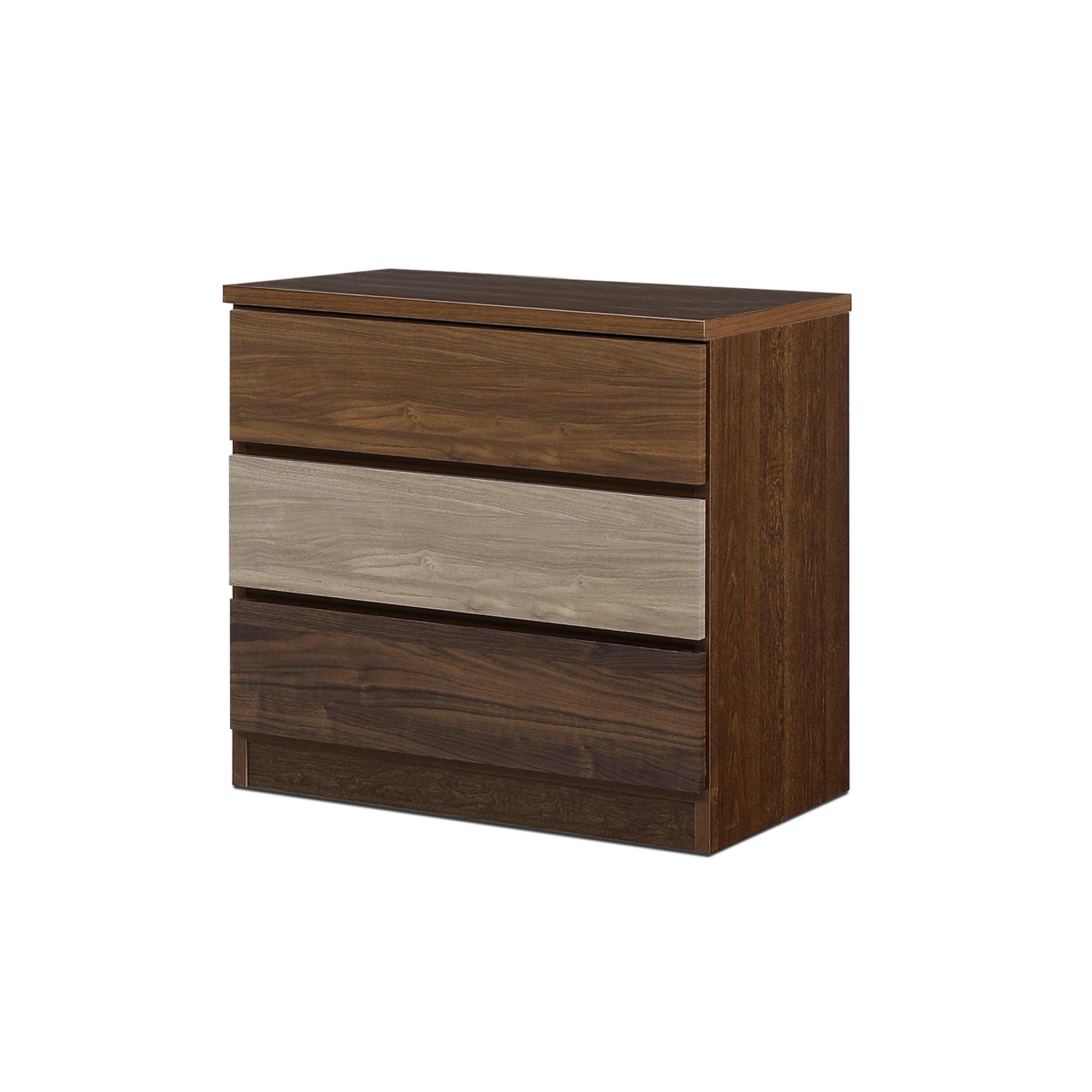 nakakei チェスト ワルツ 幅70cm 3段 ブラウン 洋服タンス シンプル 収納 464275【別送品】