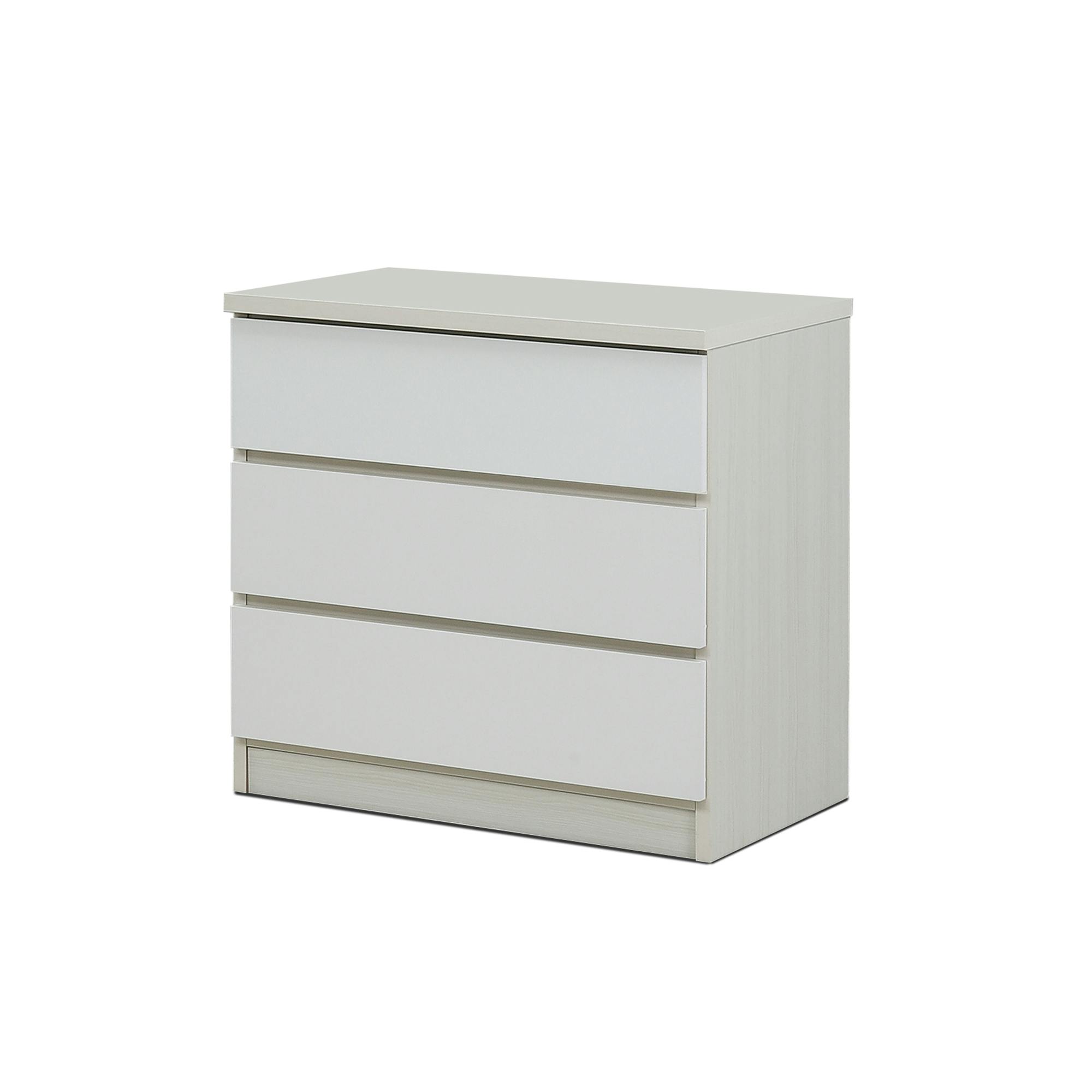 nakakei チェスト ワルツ 幅70cm 3段 ホワイト 洋服タンス シンプル 収納 464276【別送品】