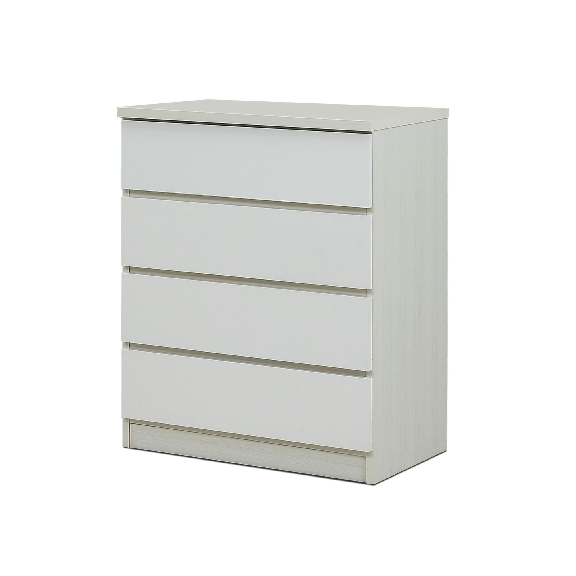 nakakei チェスト ワルツ 幅70cm 4段 ホワイト 洋服タンス シンプル 収納 464278【別送品】