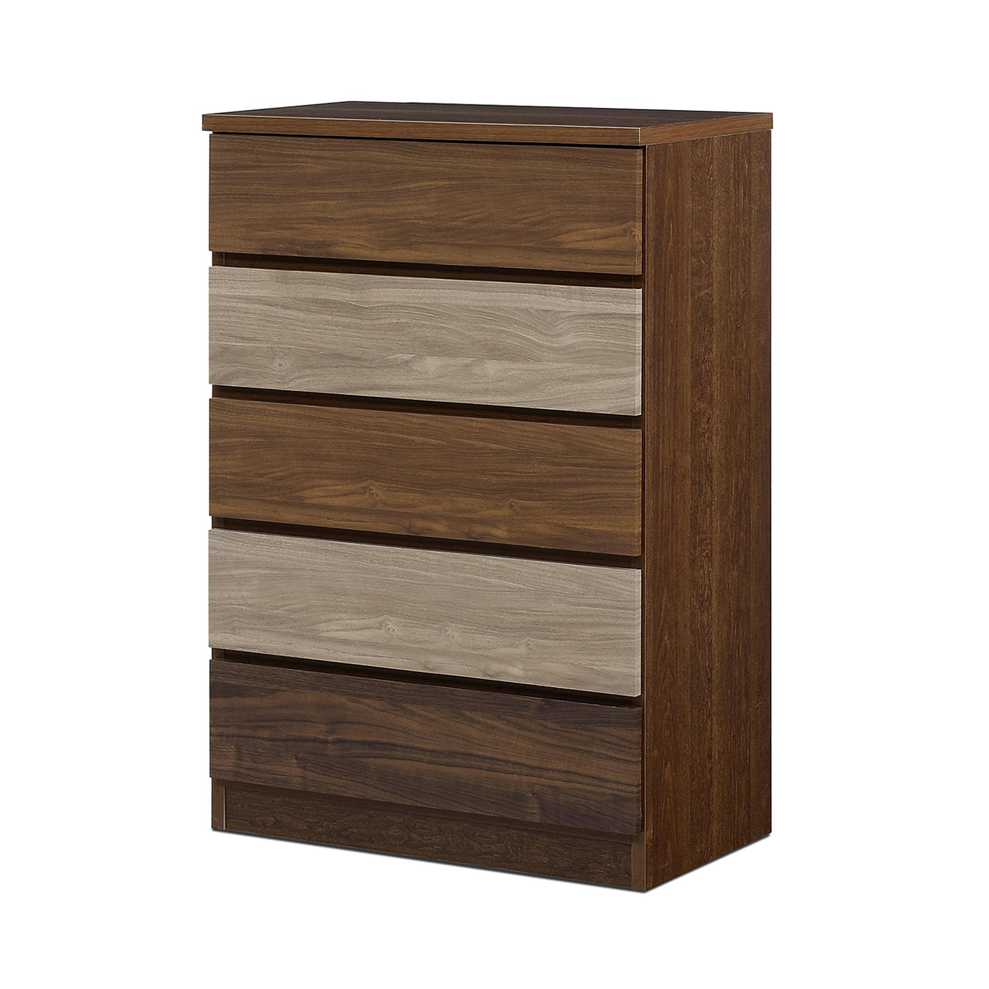 nakakei チェスト ワルツ 幅70cm 5段 ブラウン 洋服タンス シンプル 収納 464279【別送品】
