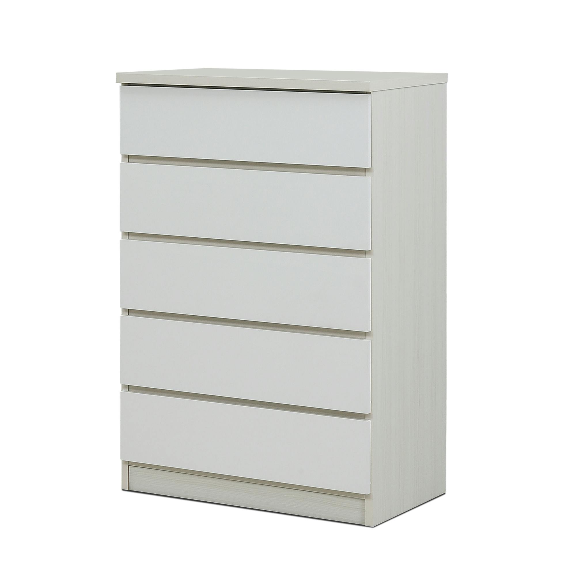 nakakei チェスト ワルツ 幅70cm 5段 ホワイト 洋服タンス シンプル 収納 464280【別送品】