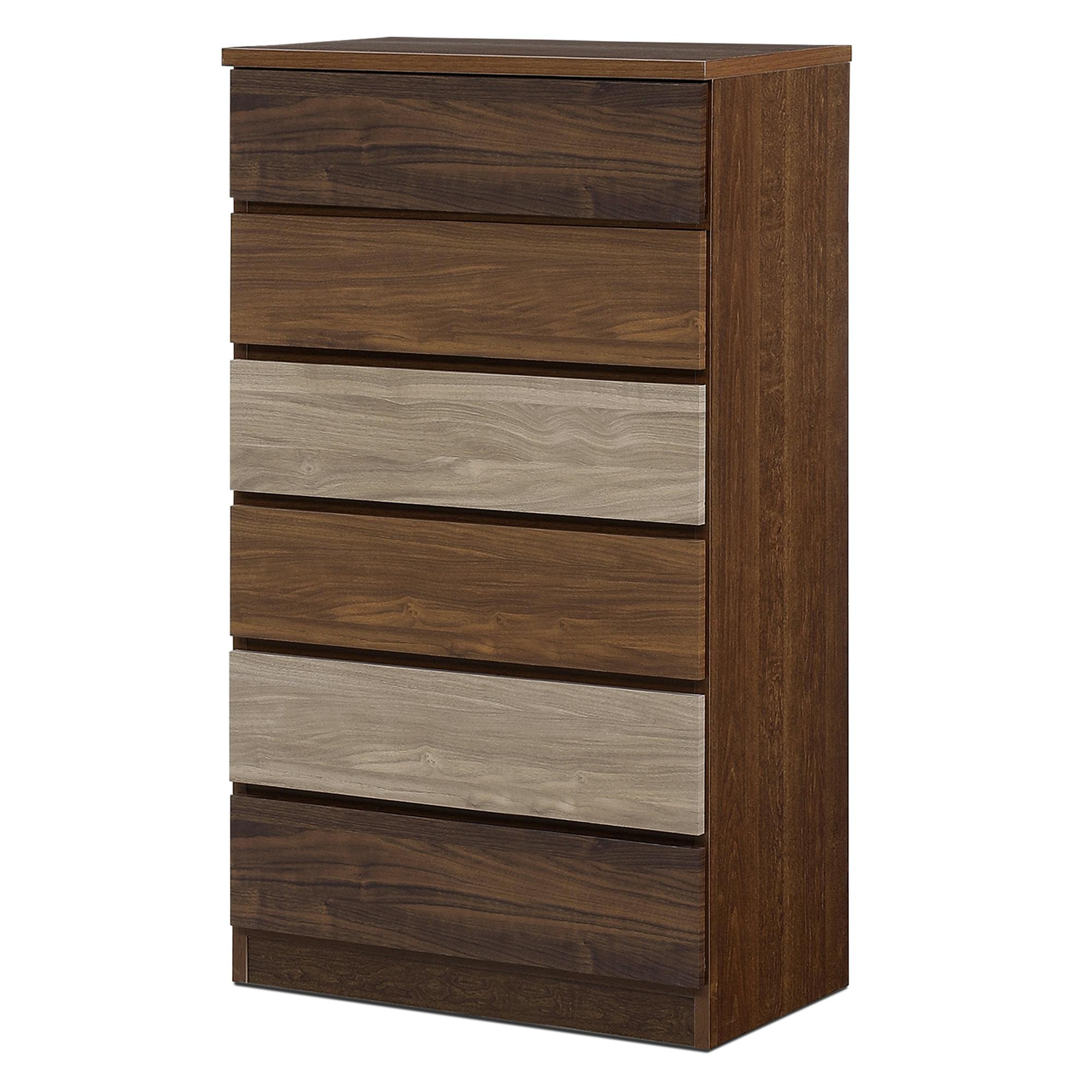 nakakei チェスト ワルツ 幅70cm 6段 ブラウン 洋服タンス シンプル 収納 464281【別送品】