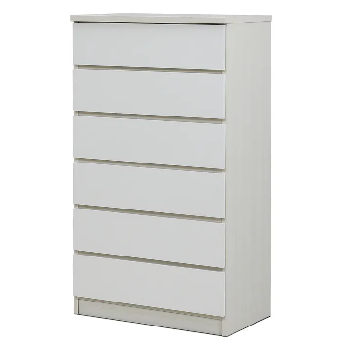 nakakei チェスト ワルツ 幅70cm 6段 ホワイト 洋服タンス シンプル 収納 464282【別送品】