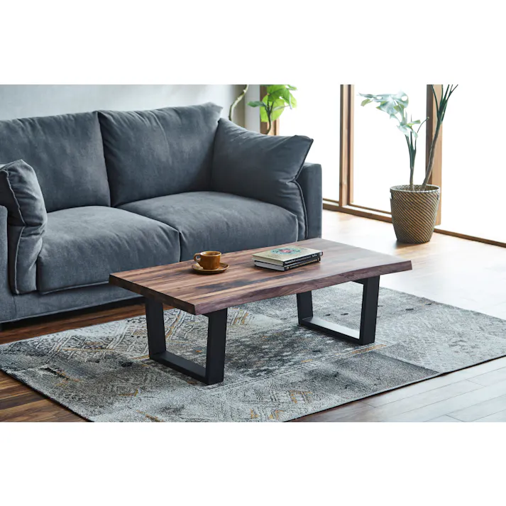 to meet センターテーブル レックス4 幅110cm ウォールナット リビングテーブル ローテーブル 机 467796【別送品】