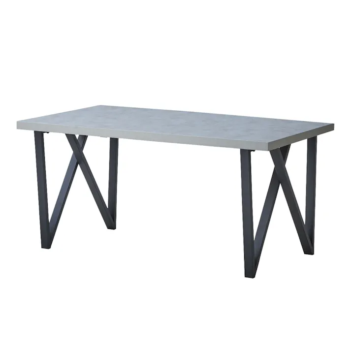 to meet ダイニングテーブル ゼニス 幅150cm グレー ダイニング 食卓 団らん 469976【別送品】