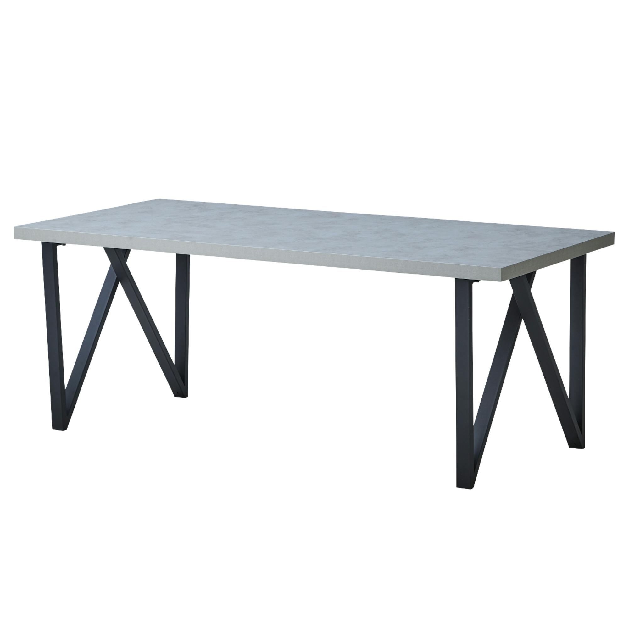 to meet ダイニングテーブル ゼニス 幅180cm グレー ダイニング 食卓 団らん 469985【別送品】