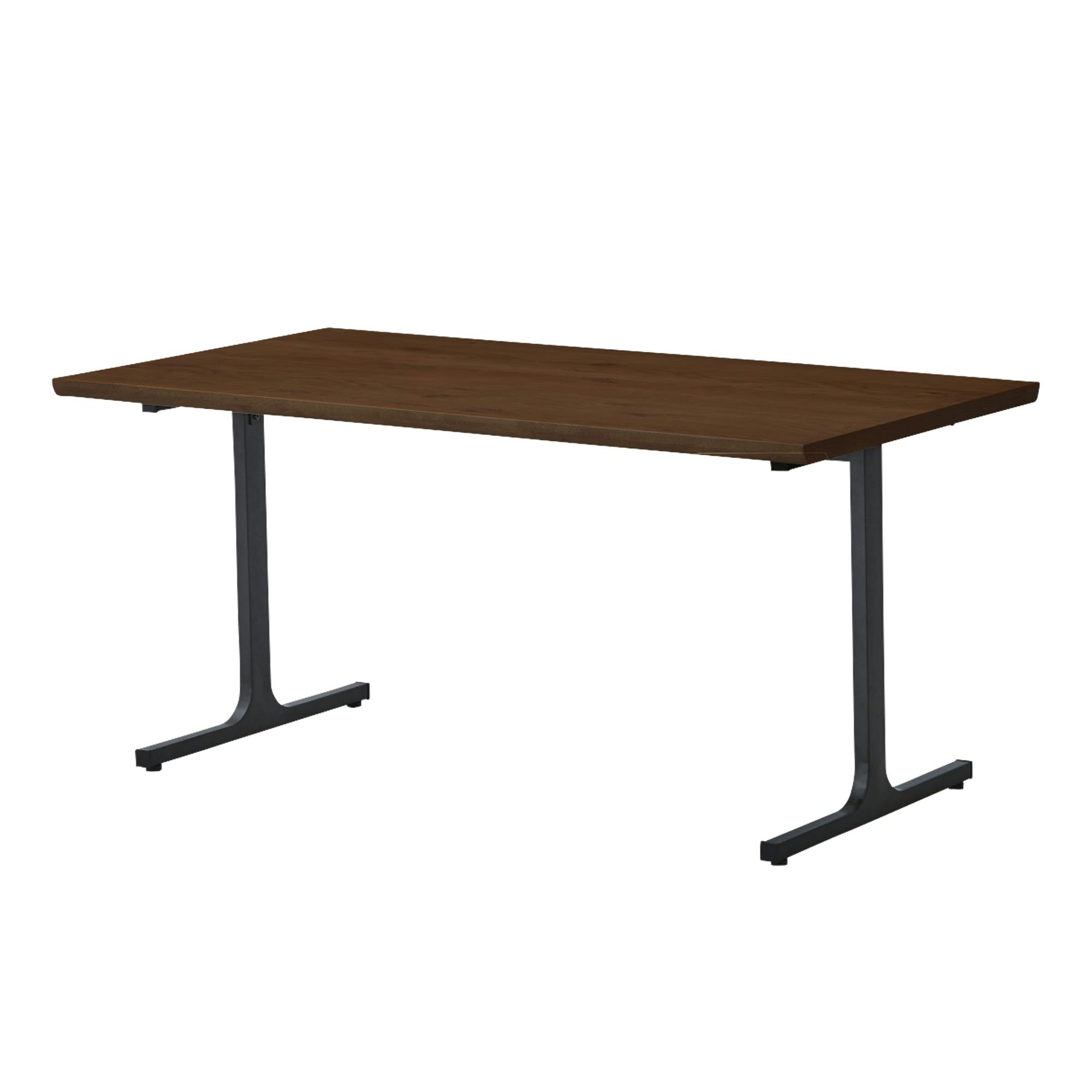 to meet ダイニングテーブル リグレード 幅150cm ブラウン T字脚タイプ ダイニング 食卓 団らん 469994【別送品】