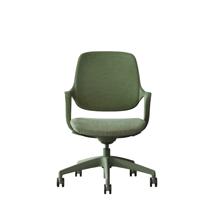 肘付オフィスチェア グリーン 昇降 スタイリッシュ モダン Modern & Normed ケイラ 480272【別送品】