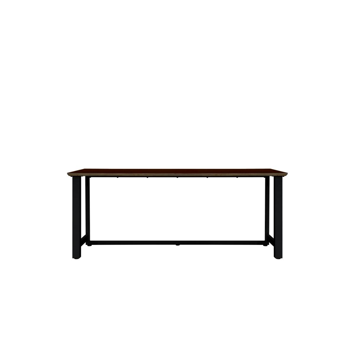 �f�X�N ��180cm �u���E��/�u���b�N ������� �X�`�[�� �ؖ� Contieaks ���C���Y 483850 �I�t�B�X�f�X�N