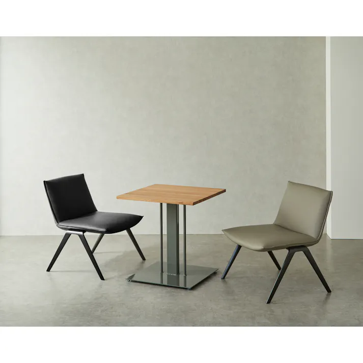 スタッキングチェア ファブリック ブラック オフィス 待合 休憩 コンパクト モダン Modern & Normed ヴァンヌ 489718【別送品】
