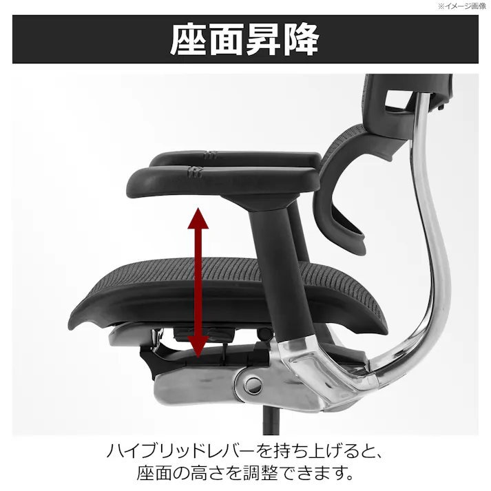 オフィスチェア Ergohuman レッド ゲーミングチェア デスクチェア 書斎椅子 EHP2-HAM-5D-DR-GF-RD 507930【別送品】