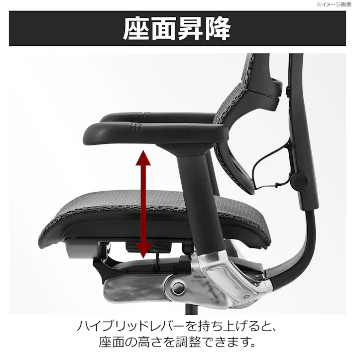 オフィスチェア Ergohuman ホワイト ゲーミングチェア デスクチェア 書斎椅子 FIT2-HAM-5D-DR-BF-WH 507954【別送品】