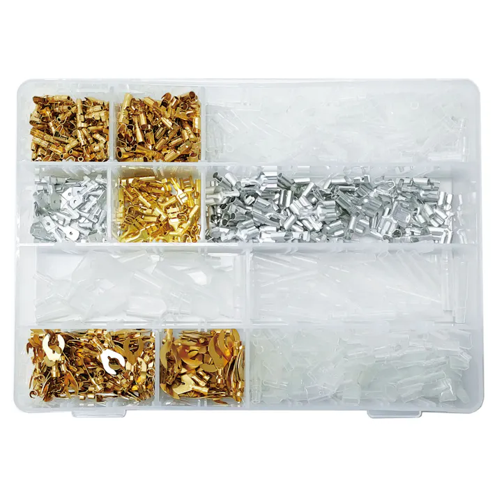 ピットサービス 電装端子 セット (11種930個) ケース入 DK930M 工具 整備 端子 ギボシ 配線 電装 CZ01086【別送品】