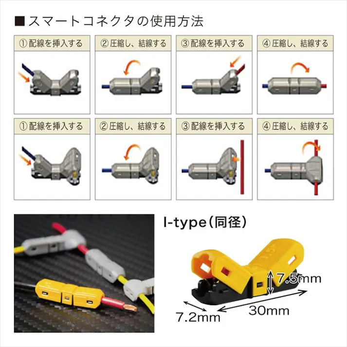 unixon JOWX Connector スマートコネクタIタイプ (同径) 10個 I-3-10 工具 整備 端子 配線 電装 CZ01756【別送品】
