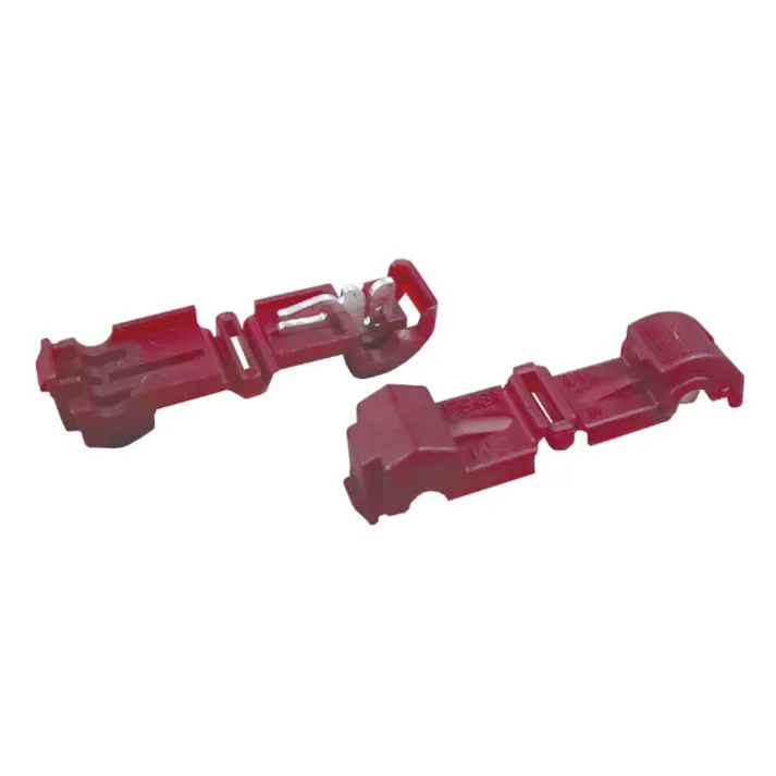 レックス 分岐タップTタップ(赤) 25個袋入 T0308-25 CZ01769 (CDC)【別送品】
