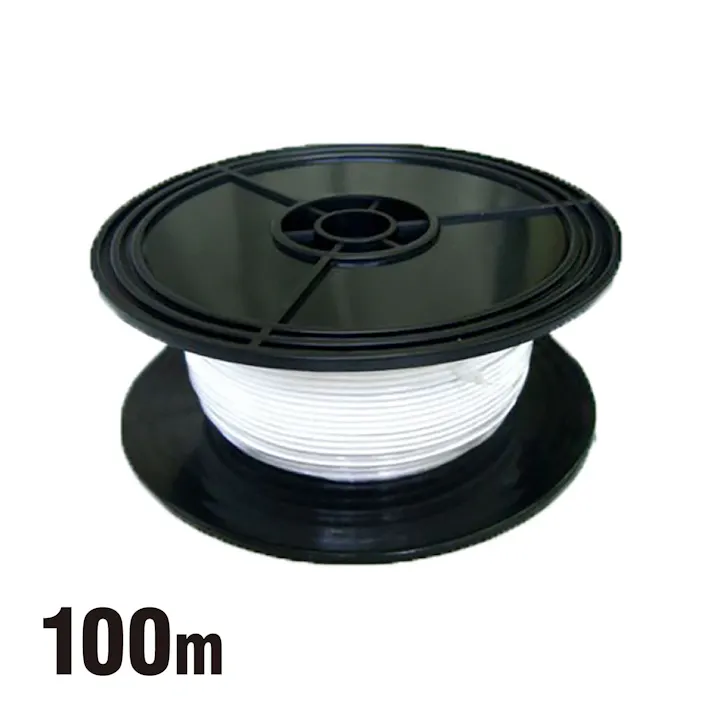 田中電線 配線コード AV0.85sq 100m 白 HC085-100L-7 自動車整備 ケーブル 配線 電装 CZ02811【別送品】