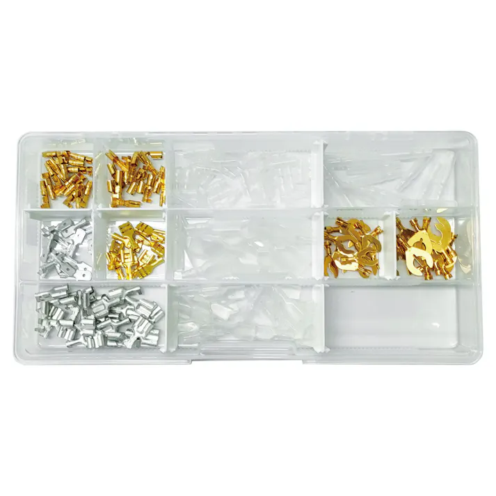 レックス 電装端子 セット (11種200個) ケース入 DK200CN 自動車整備 工具 端子 ギボシ 配線 電装 CZ03591【別送品】