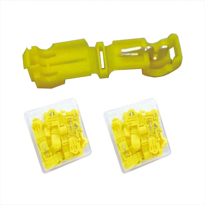 レックス T型分岐タップ黄 40個 190020D-Y40 CZ03686 (CDC) 端子 レックス T型分岐タップ黄 40個 190020D-Y40 CZ03686 (CDC) 端子
