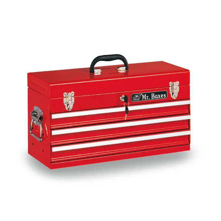 E-MAKE 3段引出しポータブルツールチェスト EP213X 工具 整備 工具箱 ツール チェスト E-MAKE CZ00154【別送品】