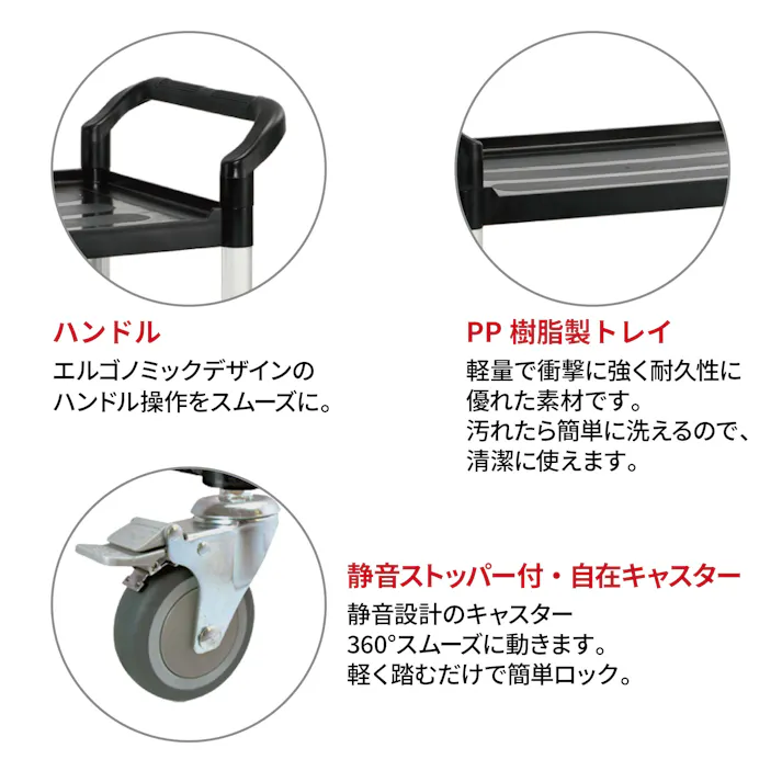 レックス ワゴン808 RT104-808A ワゴン サービスワゴン キャスター付き CZ00191【別送品】