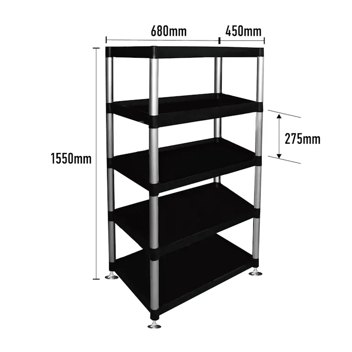 レックス 5段式 サービスラック RT104-8085 ラック 収納 CZ00192【別送品】