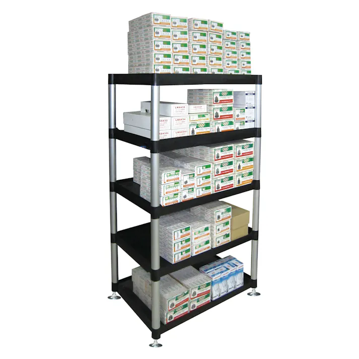 レックス 5段式 サービスラック RT104-8085 ラック 収納 CZ00192【別送品】