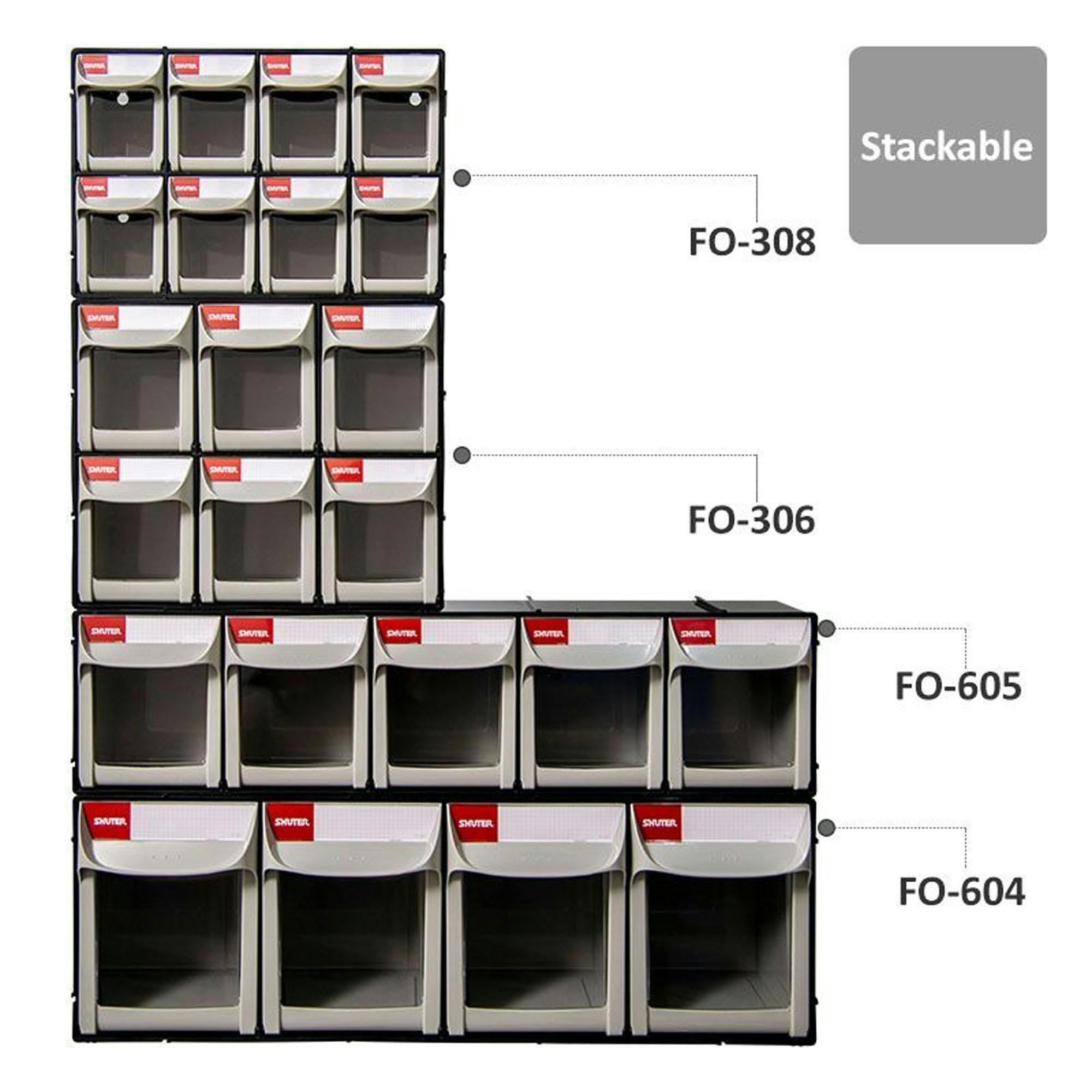 SHUTER パーツキャビネットFO-306 (10 セット) FO-306-10 キャビネット