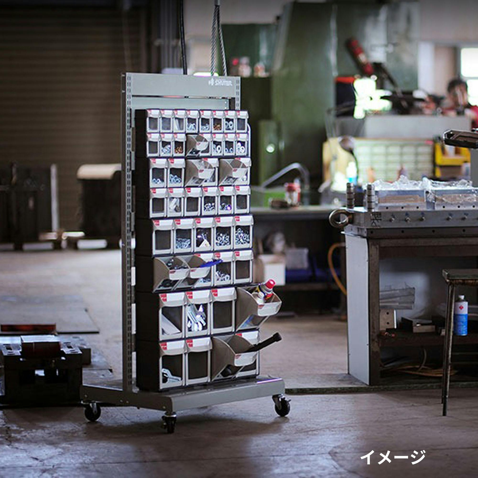 SHUTER パーツ整理棚 両面 (引出し192個) セット MS-28000