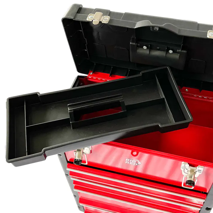 BIG RED トローリー ツールボックス TRJF-A308ABCC 工具箱 キャリー プラスチック 収納 キャスター付き CZ00224【別送品】