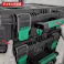 SATA スタッキングキャリーBOXコンビ (3点) RS-95327 工具箱 ツールボックス 防水防塵 耐衝撃 キャスター付き 収納 CZ00237【別送品】