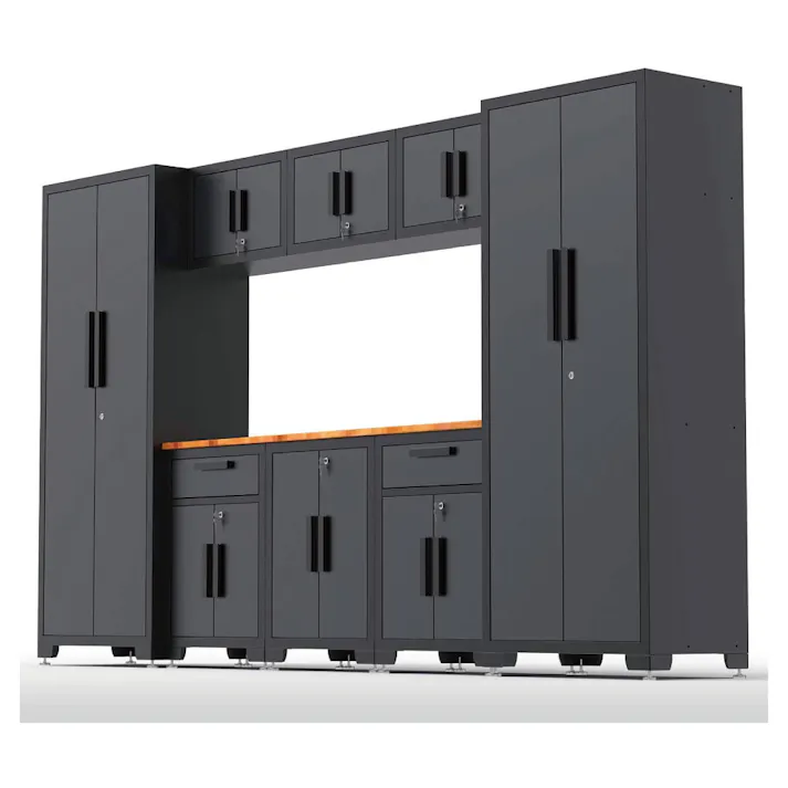 BIGRED ガレージキャビネット (グレー) TRPK30232012 ガレージ キャビネット 収納 棚 工具 引き出し 鍵付き 整備 CZ00248【別送品】